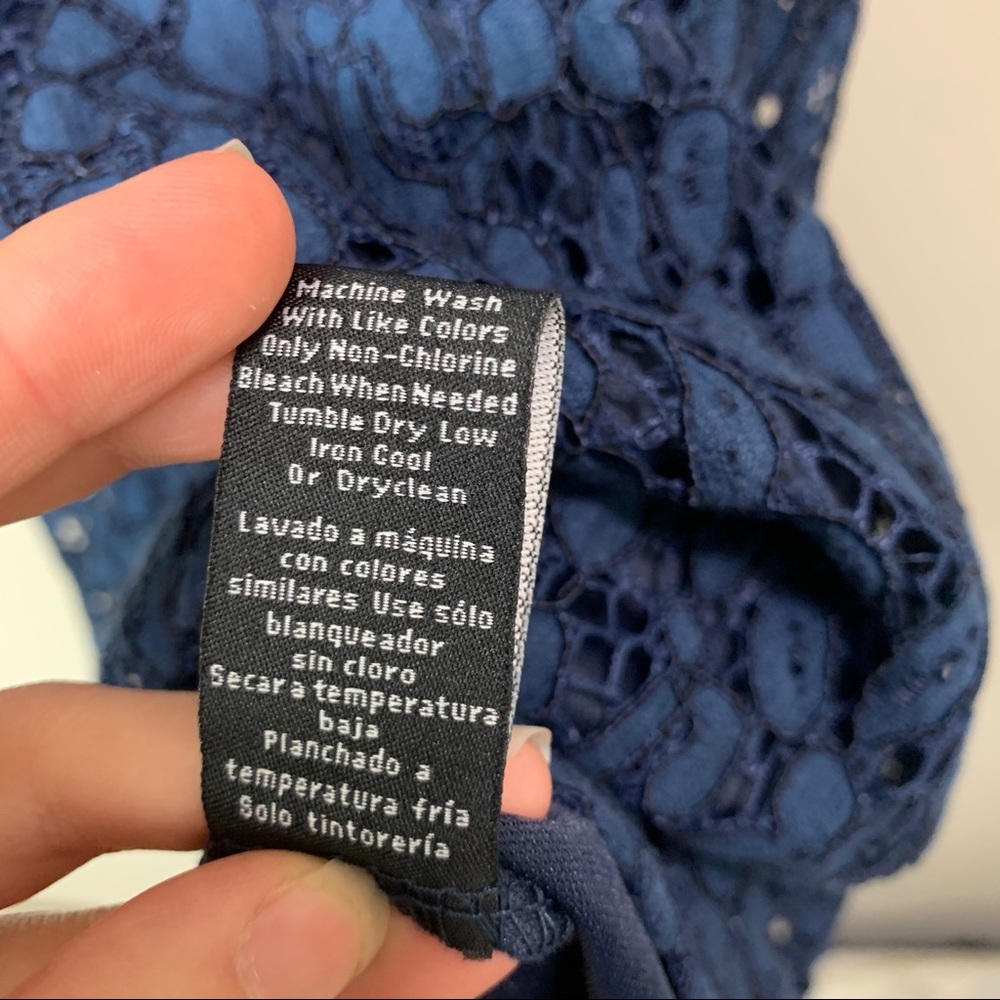 Navy Lace Dress - size 4 - Picture 7 of 8